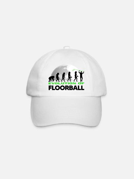 floorballspieler floorball-evolution unihockey - Baseballkappe - Weiß/Weiß