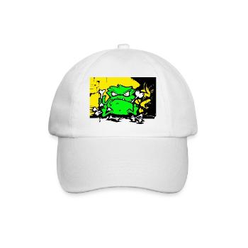 Strassen Monster - Baseballkappe - Weiß/Weiß - Vorne
