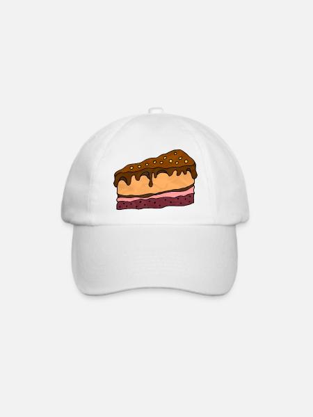 Kuchen - Baseballkappe - Weiß/Weiß