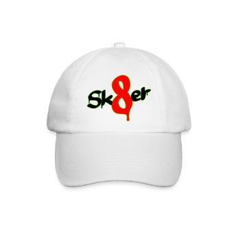Sk8er - Baseballkappe - Weiß/Weiß - Vorne