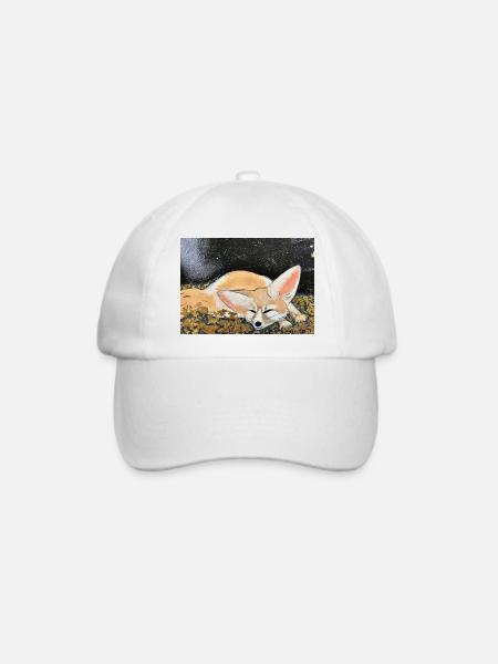RestingDesertFox - Baseballkappe - Weiß/Weiß