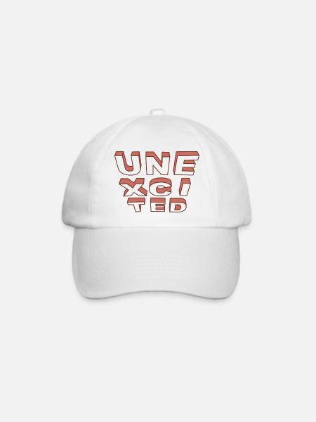 unexcited orange - Baseballkappe - Weiß/Weiß