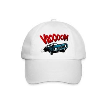 Muscle-Car - Baseballkappe - Weiß/Weiß - Vorne