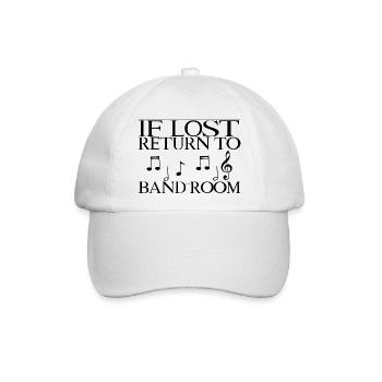 If Lost, Return To Band Room - Baseballkappe - Weiß/Weiß - Vorne