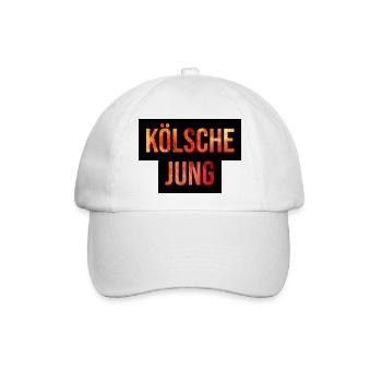 Kölsche Jung - Baseballkappe - Weiß/Weiß - Vorne
