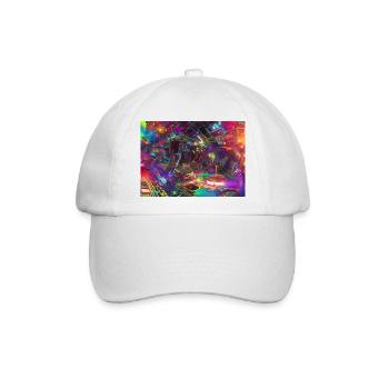 Psychedelische Musik - Baseballkappe - Weiß/Weiß - Vorne