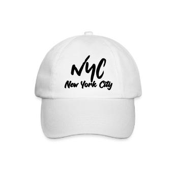 New York City - Baseballkappe - Weiß/Weiß - Vorne