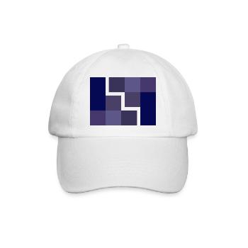 Geometrisch - Baseballkappe - Weiß/Weiß - Vorne