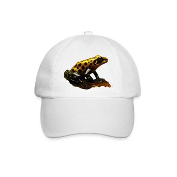 Pfeilgiftfrösche sondern giftige Hautsekrete ab - Baseballkappe - Weiß/Weiß - Vorne