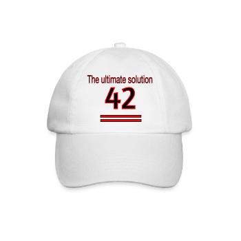 The ultimate solution - Baseballkappe - Weiß/Weiß - Vorne