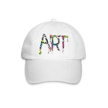 Graffiti-Stil Splash Hip-Hop-Farben Malerfarbe - Baseballkappe - Weiß/Weiß - Vorne