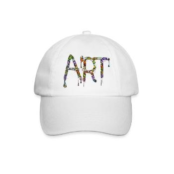 Graffiti-Stil Splash Hip-Hop-Farben Malerfarbe - Baseballkappe - Weiß/Weiß - Vorne