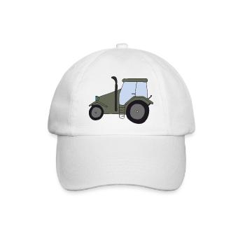 traktor oldtimer - Baseballkappe - Weiß/Weiß - Vorne