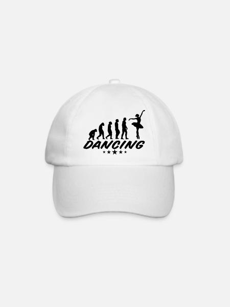 Dancing Dance Music - Baseballkappe - Weiß/Weiß