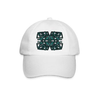 Muster - Baseballkappe - Weiß/Weiß - Vorne
