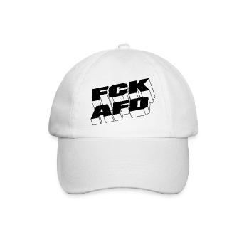 FCKAFD - Baseballkappe - Weiß/Weiß - Vorne