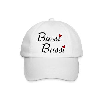 Bussi Bussi - Baseballkappe - Weiß/Weiß - Vorne