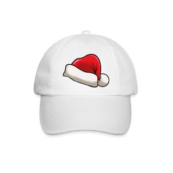 Weihnachtsmütze - Baseballkappe - Weiß/Weiß - Vorne