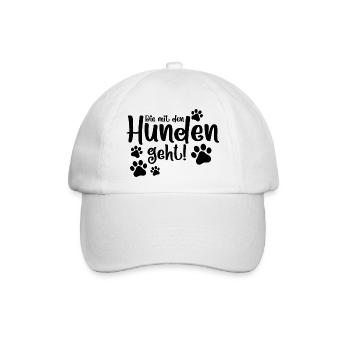 Lustiger Hunde Spruch Haustier Hundeliebhaber - Baseballkappe - Weiß/Weiß - Vorne