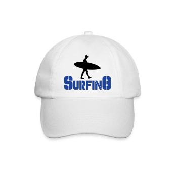 surfing - Baseballkappe - Weiß/Weiß - Vorne