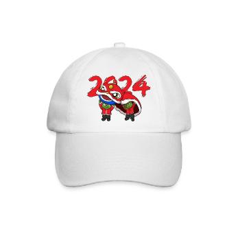 Chinesisches Neujahr Drache Vietnam I Geschenk - Baseballkappe - Weiß/Weiß - Vorne