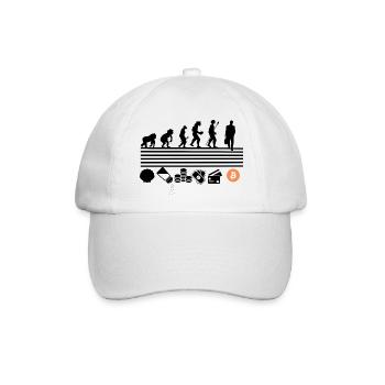 Bitcoin-Entwicklung - Baseballkappe - Weiß/Weiß - Vorne