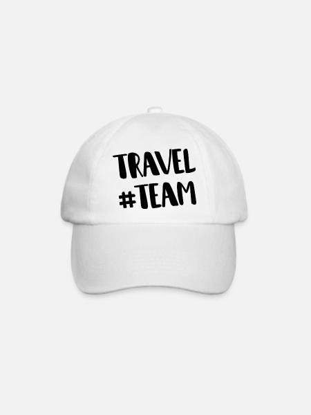 Travel Team - Baseballkappe - Weiß/Weiß