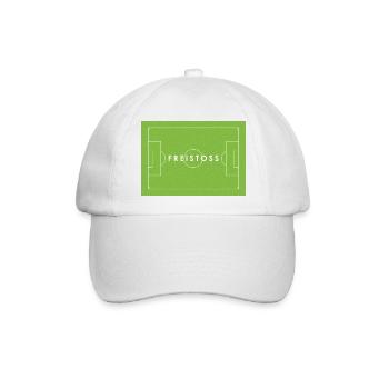 FREISTOSS - Fußball Statement - Baseballkappe - Weiß/Weiß - Vorne