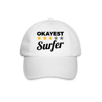 Durchschnittlicher Wellenreiter - Baseballkappe - Weiß/Weiß - Vorne