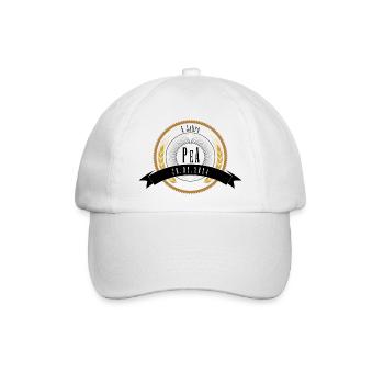 PeA Badge - Baseballkappe - Weiß/Weiß - Vorne