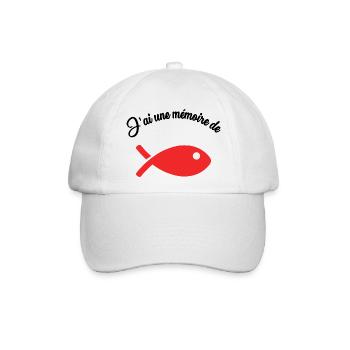 FISCH. GEDÄCHTNIS - Baseballkappe - Weiß/Weiß - Vorne