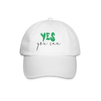 yes you can - Baseballkappe - Weiß/Weiß - Vorne