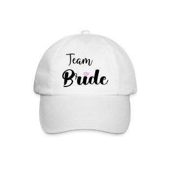 team bride - Baseballkappe - Weiß/Weiß - Vorne