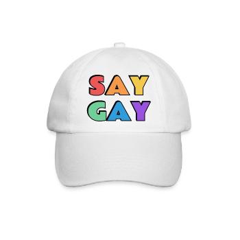 SAG GAY - Baseballkappe - Weiß/Weiß - Vorne