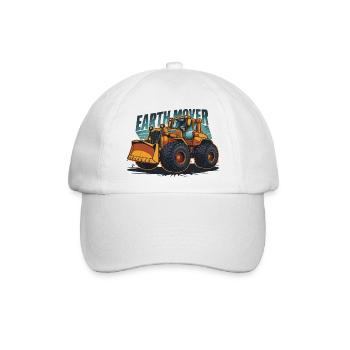 BULLDOZER, ERDBEWEGUNGSMASCHINE - Baseballkappe - Weiß/Weiß - Vorne