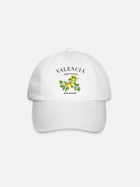 Valencia Urlaub Spanien Camping - Baseballkappe - Weiß/Weiß