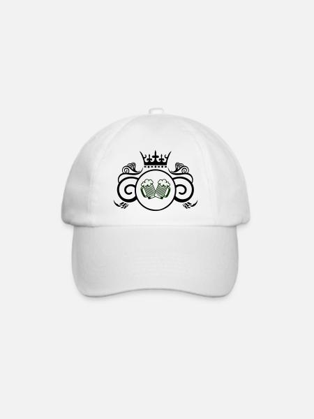 wappen bier - Baseballkappe - Weiß/Weiß