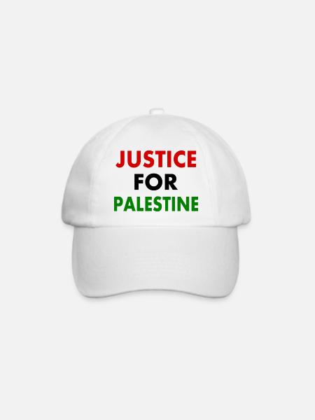 Justice for palestine - Baseballkappe - Weiß/Weiß