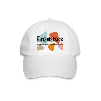 Einzelstück *besitzt individuelle Besonderheiten - Baseballkappe - Weiß/Weiß - Vorne
