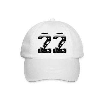 22 - Baseballkappe - Weiß/Weiß - Vorne