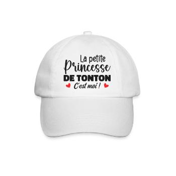 Die kleine Prinzessin des Onkels - Baseballkappe - Weiß/Weiß - Vorne