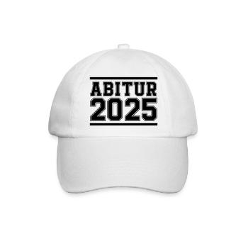 Abitur 2025 - Baseballkappe - Weiß/Weiß - Vorne