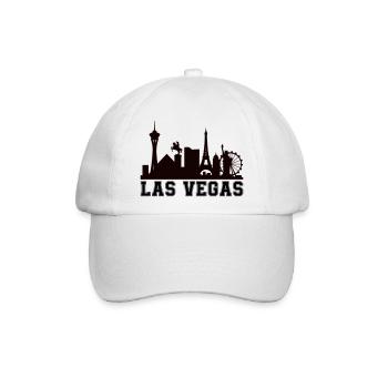 vegas skyline - Baseballkappe - Weiß/Weiß - Vorne