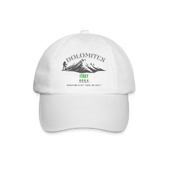 Monti Dolomiti Wanderer Italien - Baseballkappe - Weiß/Weiß - Vorne