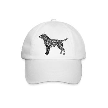Labrador Retriever Design Hund - Baseballkappe - Weiß/Weiß - Vorne