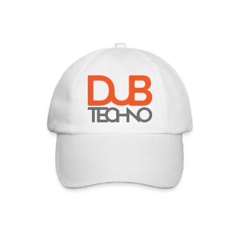 Dub Techno Logo T-Shirt - Baseballkappe - Weiß/Weiß - Vorne