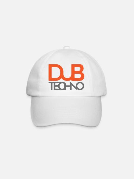 Dub Techno Logo T-Shirt - Baseballkappe - Weiß/Weiß