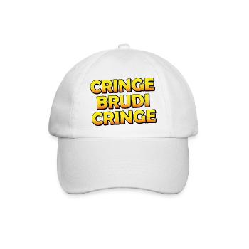 Cring Brudi - Baseballkappe - Weiß/Weiß - Vorne