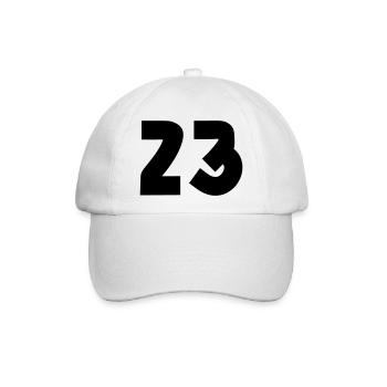 23 - Baseballkappe - Weiß/Weiß - Vorne