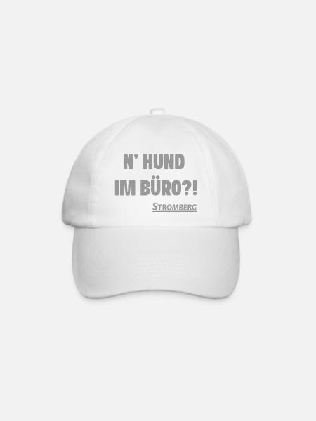 Stromberg Mit Spruch N' Hund Im Büro?! - Baseballkappe - Weiß/Weiß
